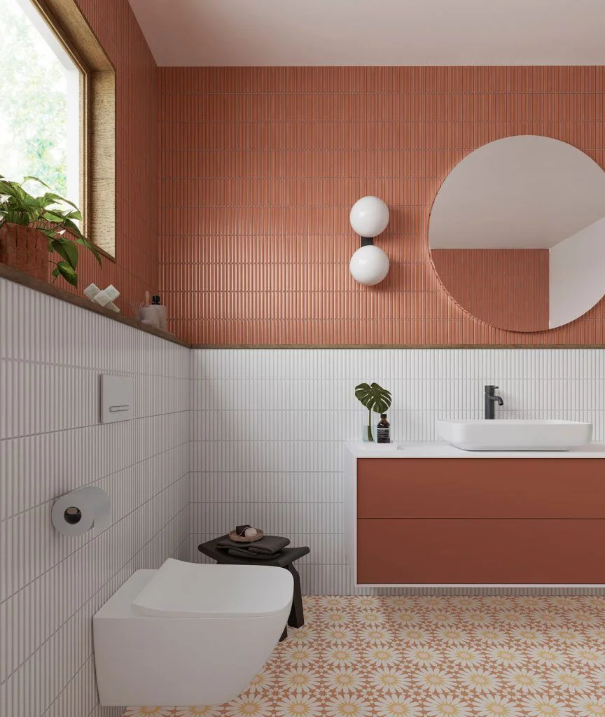 Gayafores płytka ścienna Deco Lingot Coral 32x62,5 połysk 